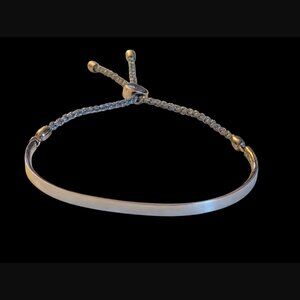 Monica Vinader 925 Sterling Silver Adjustable Size 8.5" Fiji Bracelet